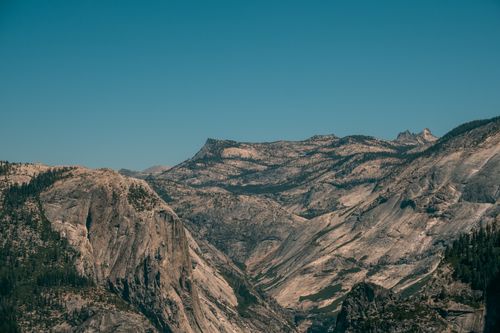 Free Breathtaking view of rugged cliffs and valleys in Yosemite National Park. Stock Photo