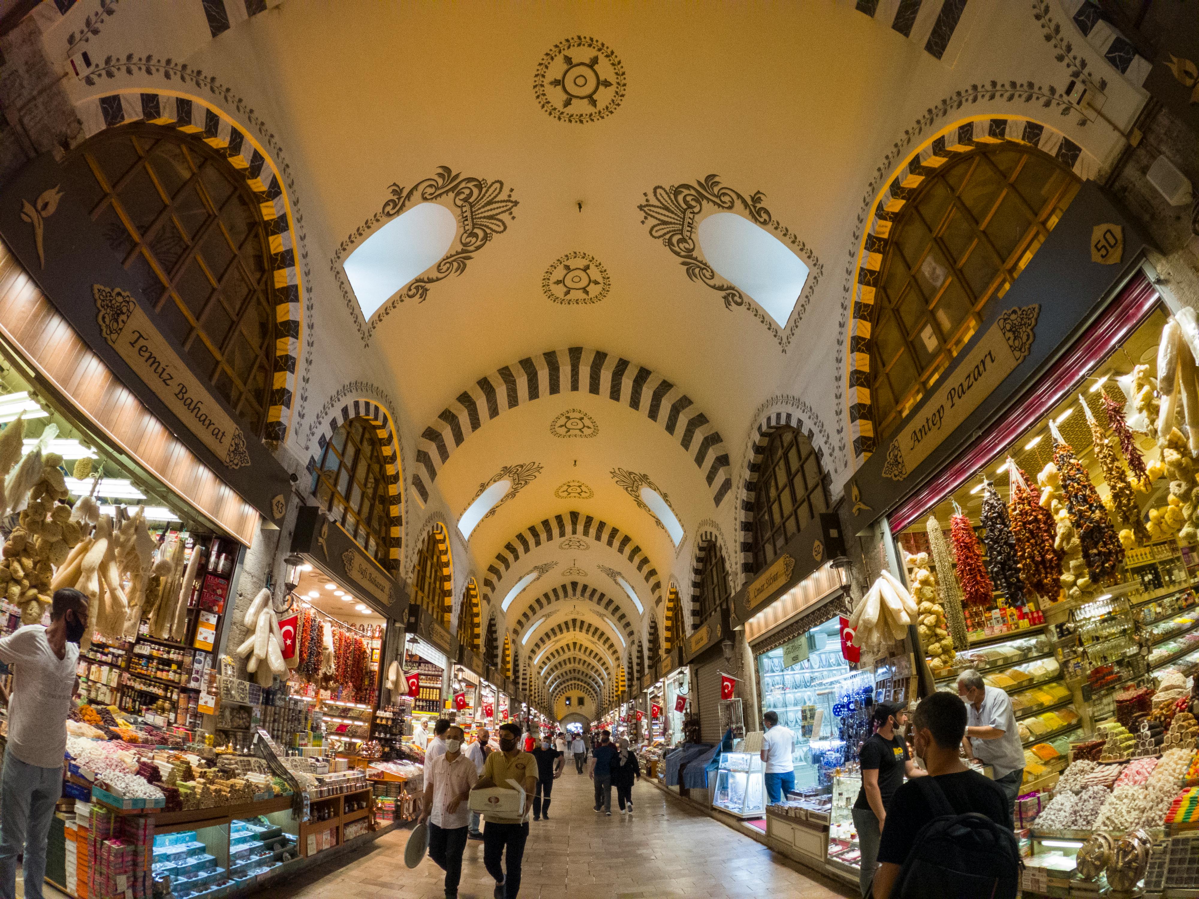 Visão geral dos mercados de rua de Istambul
