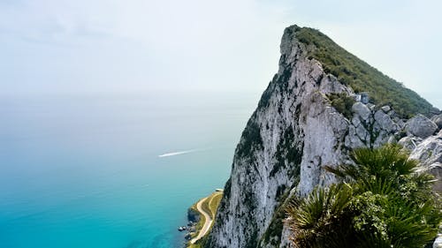 Aerial View of a Coastal Cliff