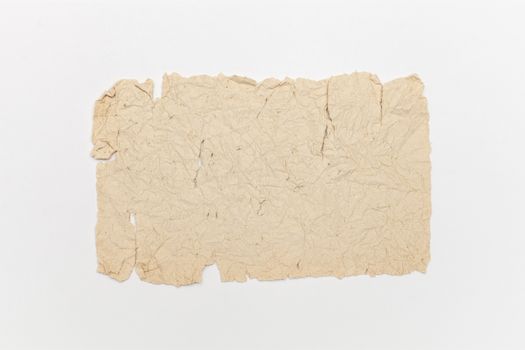 A vintage crumpled parchment paper texture suitable for backgrounds and artistic projects.