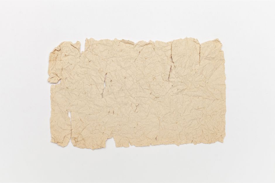 A vintage crumpled parchment paper texture suitable for backgrounds and artistic projects.