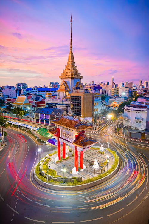 Bangkok, dikey atış, hızlandırılmış içeren Ücretsiz stok fotoğraf
