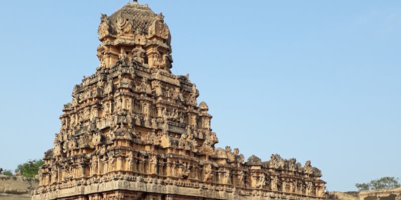 Intricate Hindu temple facade representing traditional Vedic knowledge