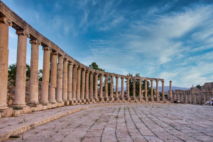 Ancient Roman Forum In Jordan