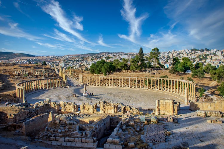 Ancient Roman Forum In Jordan