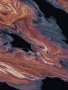 Bright mix of multicolored paint on black surface