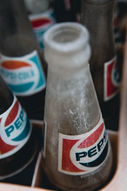 Close-up of a Pepsi Bottle