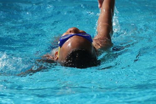 A Swimmer Doing the Backstroke