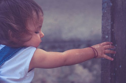 Free stock photo of first rain, kid, rain