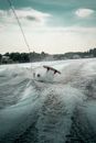 Person Surfing on Sea Waves