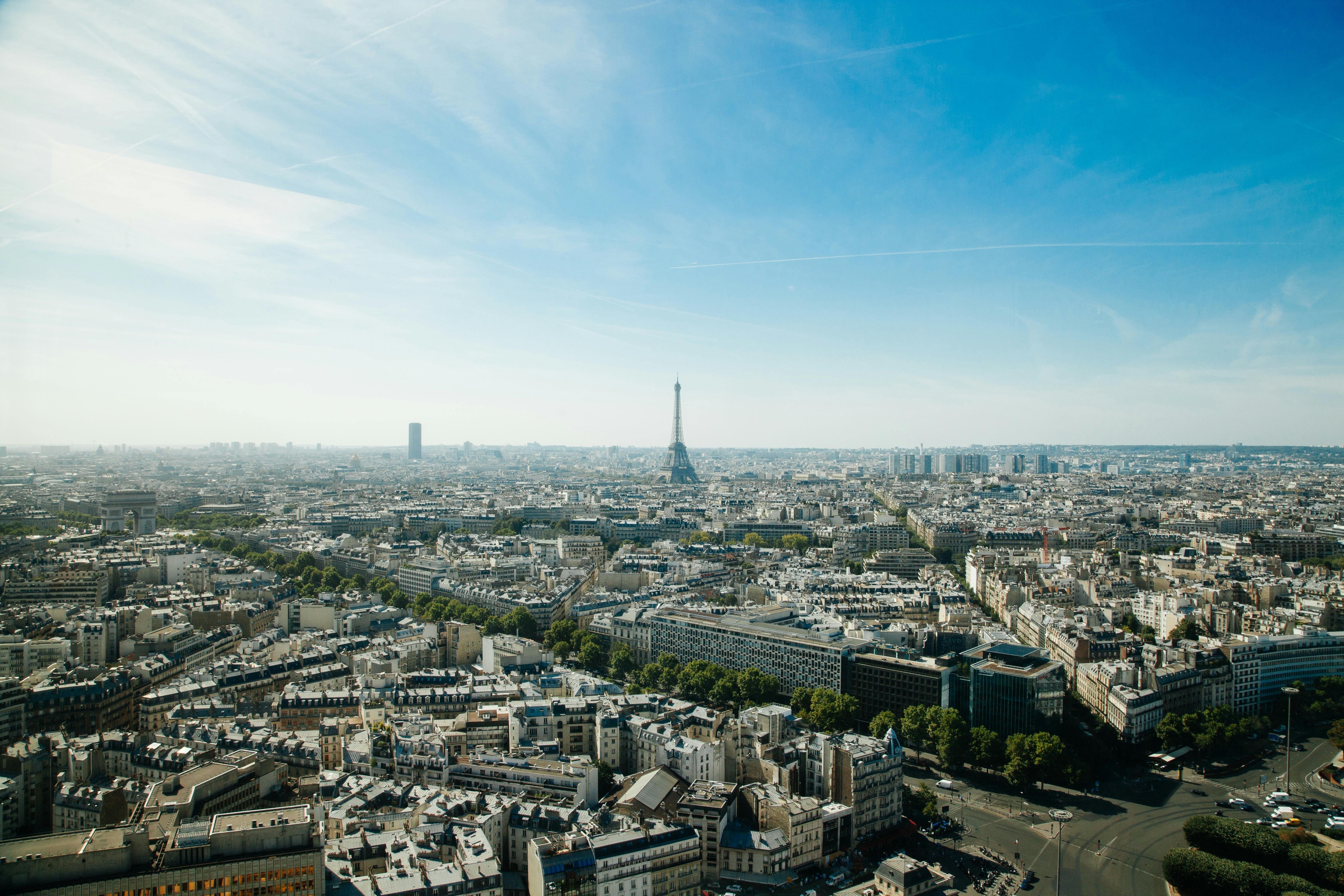 aerial view of buildings