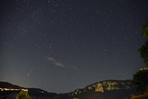 akşam, astronomi, gece içeren Ücretsiz stok fotoğraf