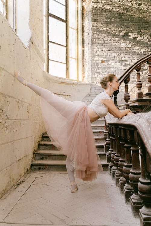 A Ballerina Dancing Gracefully