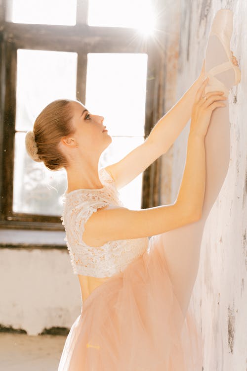 A Ballerina Dancing Gracefully