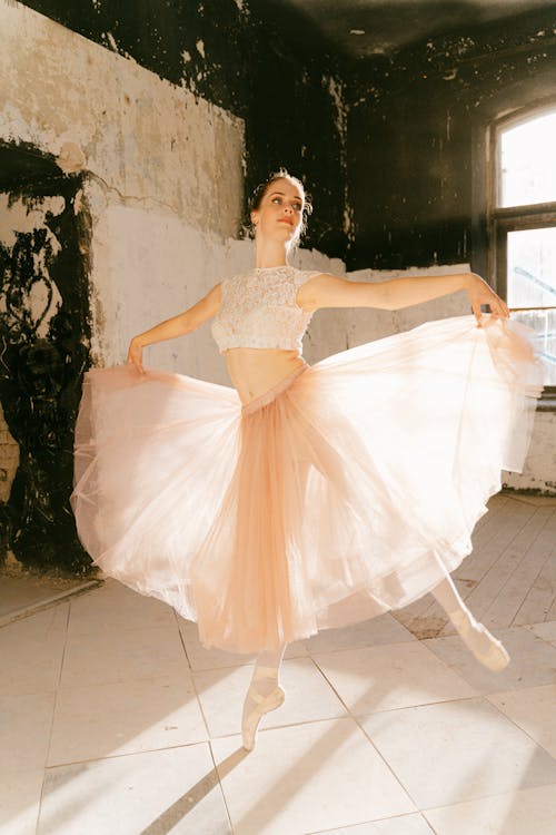 A Ballerina Dancing Gracefully