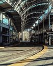 Gray Train Rail Near Building