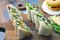 Green Vegetables in a Wrap in Close-Up Photography