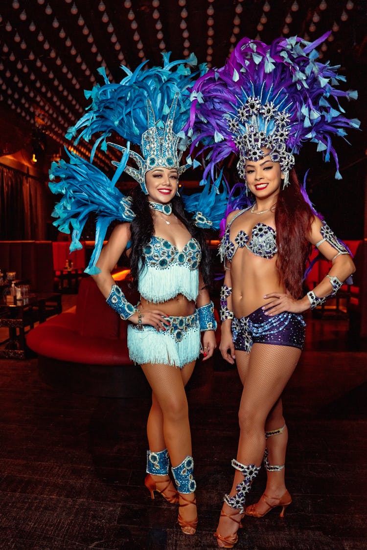 Dancers Wearing Samba Costumes