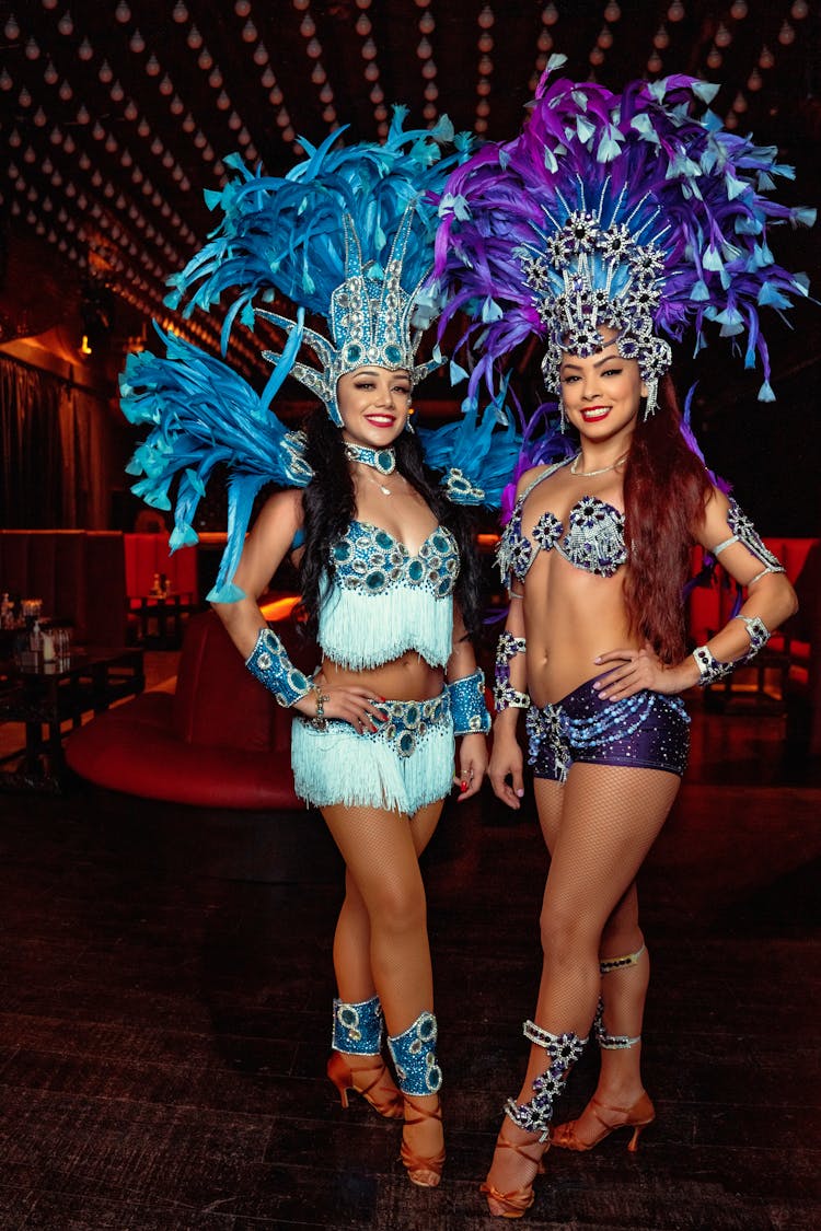 Two Carnival Dancers