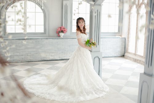 女人, 婚禮, 婚紗禮服 的 免費圖庫相片