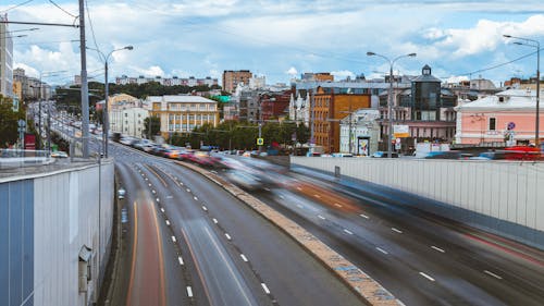 Free stock photo of big city, busy road, cars