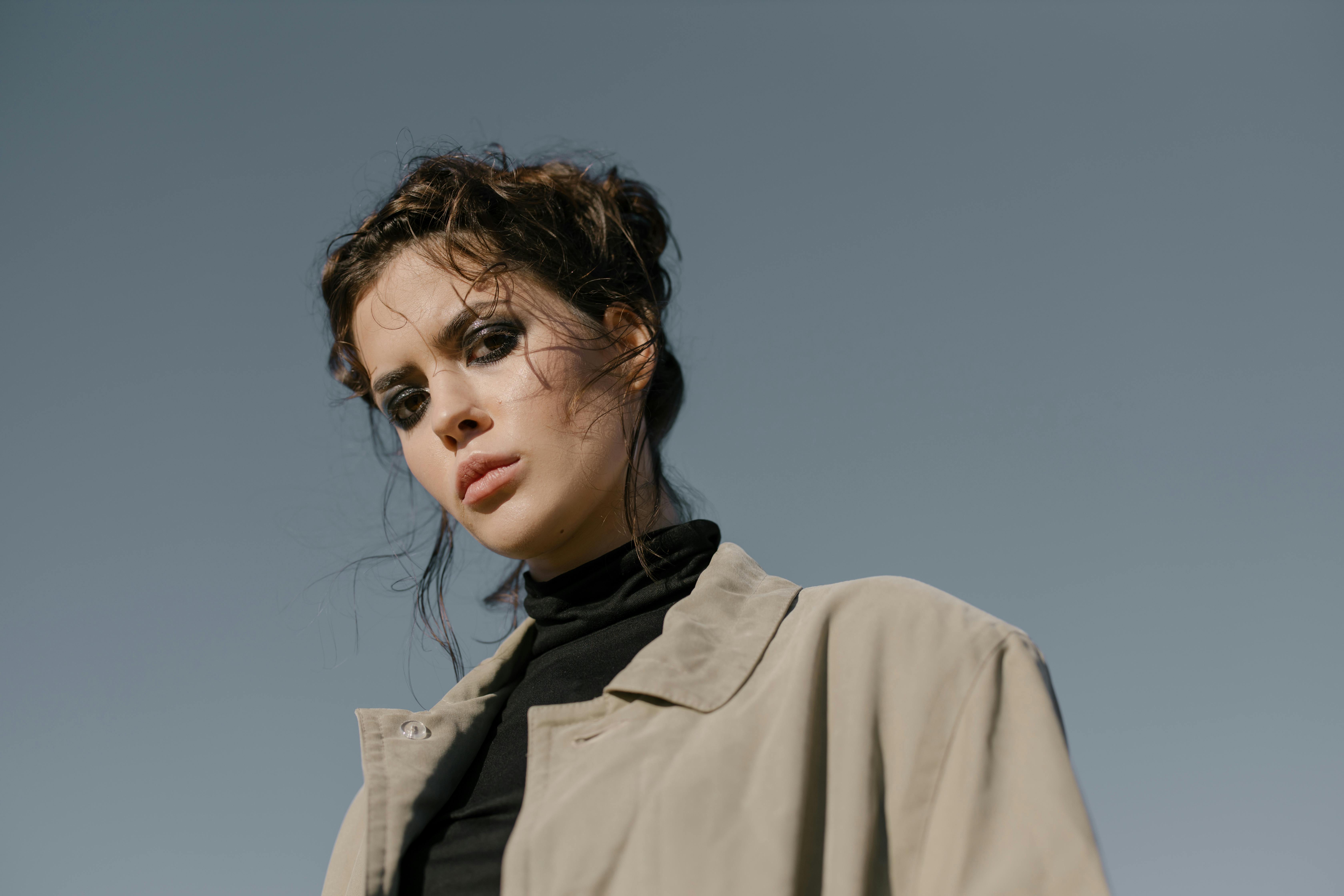 Woman in Gray Button Up Shirt · Free Stock Photo