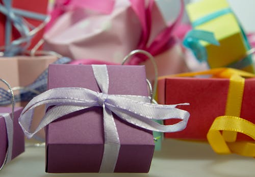Free Purple Gift Box Stock Photo