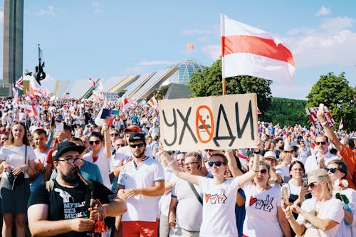Protesters in Belarus