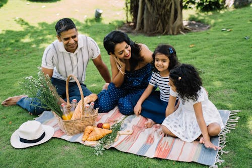 Family Having a Picnic