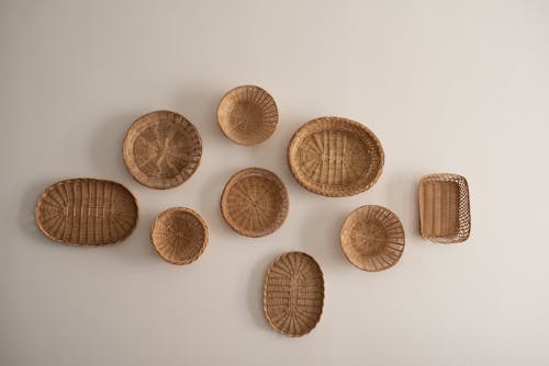 Overhead View of Wicker Baskets