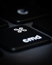 A Close-Up Shot of a Command Key
