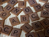 Close-Up Shot of Brown Wooden Blocks With Number