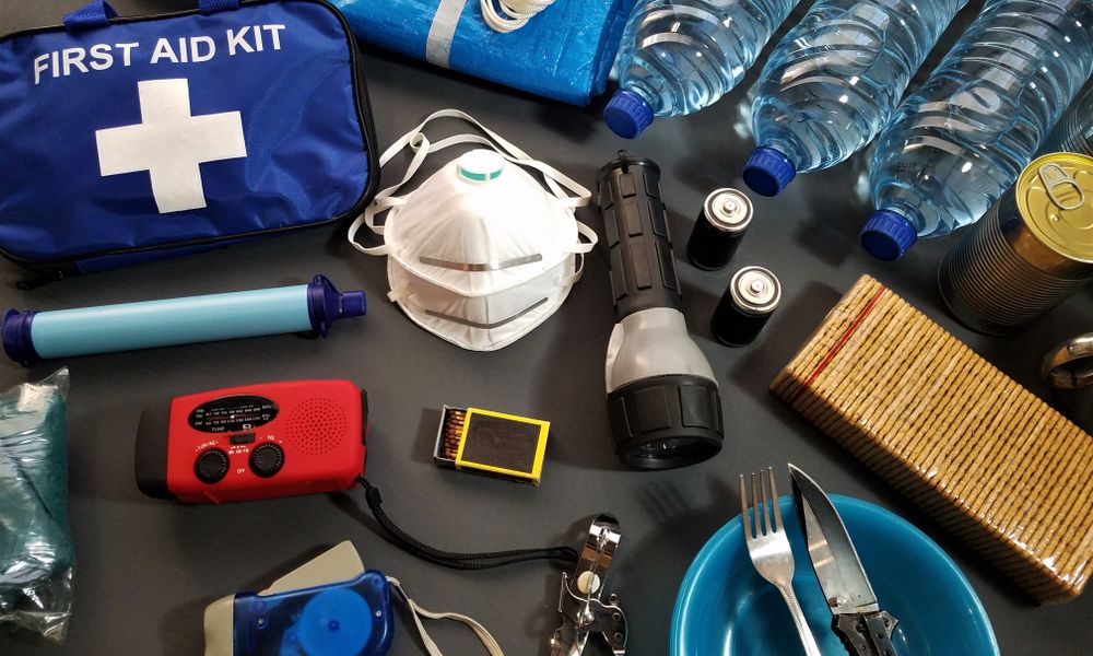 emergency survival kit and radio