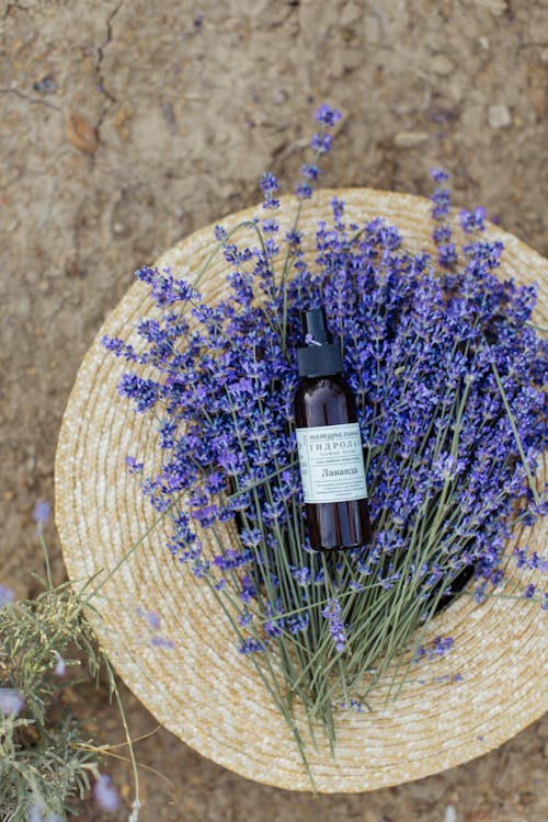 Fotos de stock gratuitas de botella de spray, lavanda (flor), naturaleza muerta