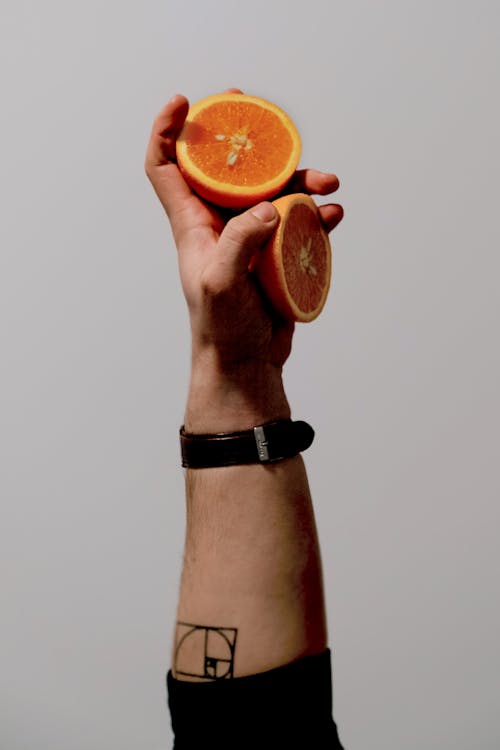 オレンジ, ハンド, ポーズの無料の写真素材