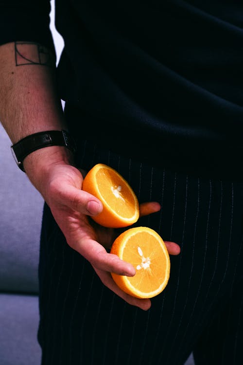 オレンジ, ハンド, ポーズの無料の写真素材