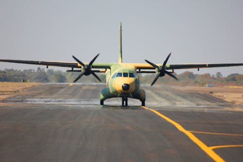 Plane on Airport Runway