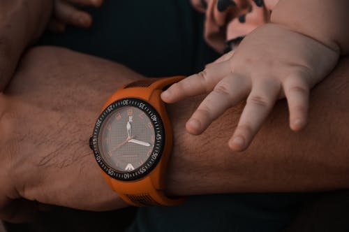 Free stock photo of baby hand, watch