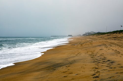 Sea Waves Crashing on Shore