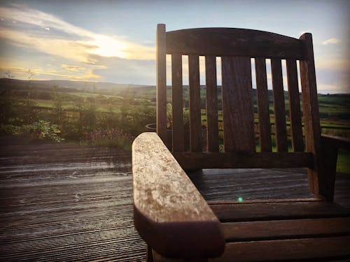 Free stock photo of chair, decking, peak district
