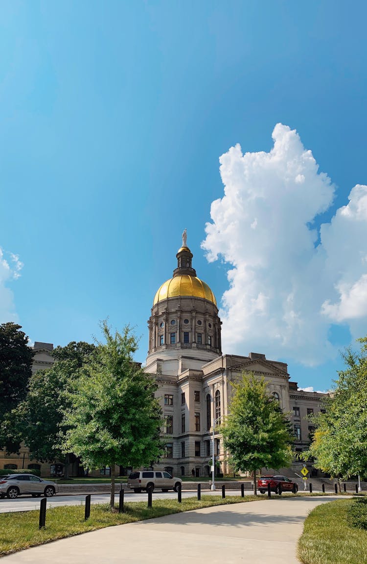 Georgia State Capitol On A Sunny Day