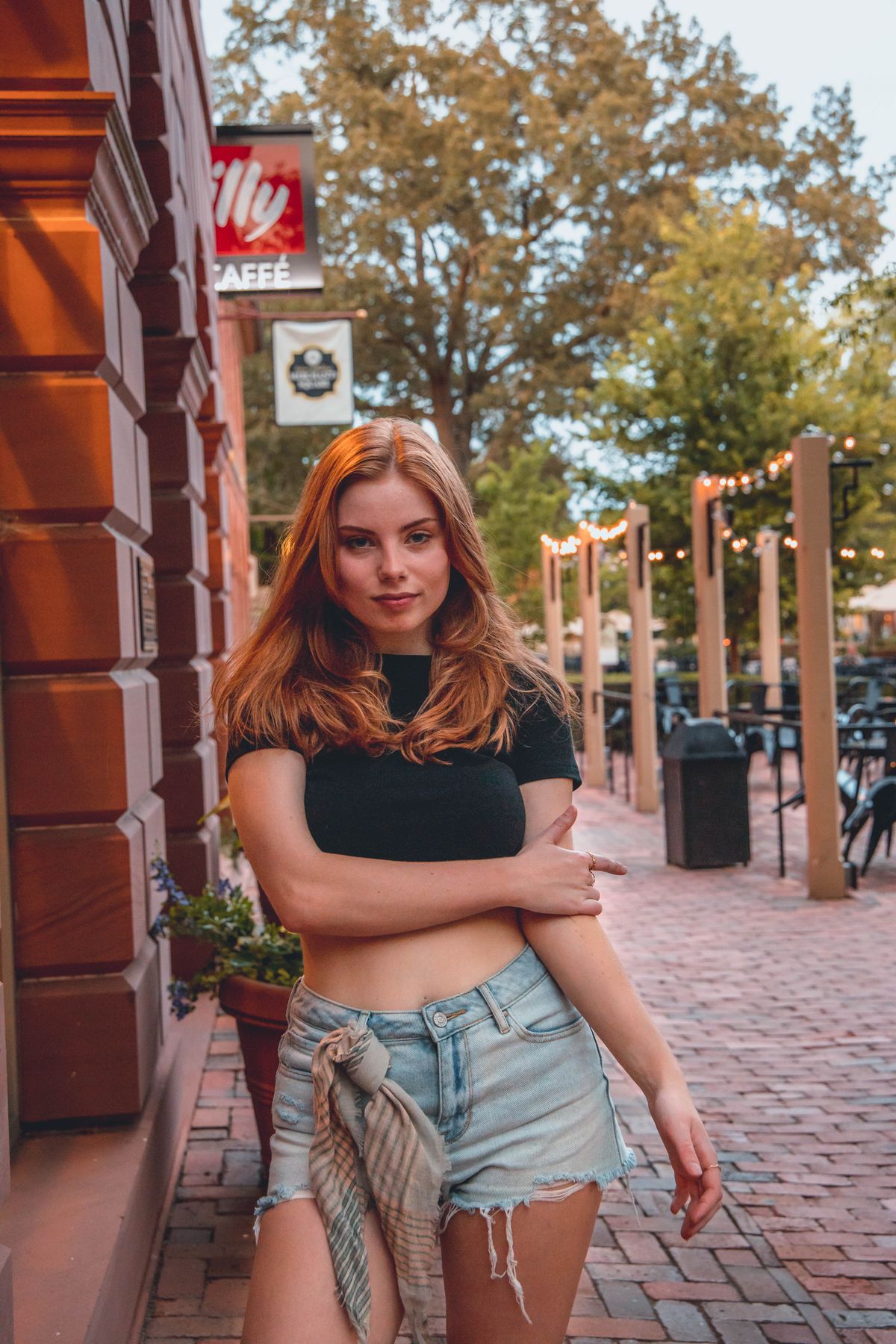 Styling-Idee mit Jeansshorts