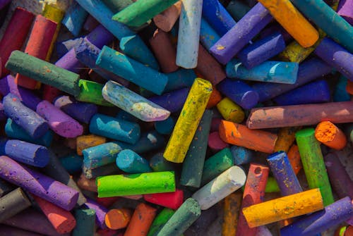 Free stock photo of back to school, bright colors, chalk