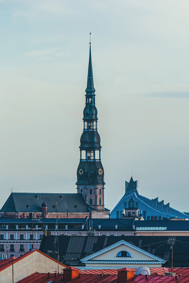 Close-up Of St. Peters Church Tower, Riga, Latvia 