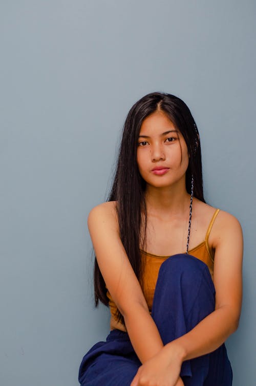 Woman Wearing Tank Top Posing