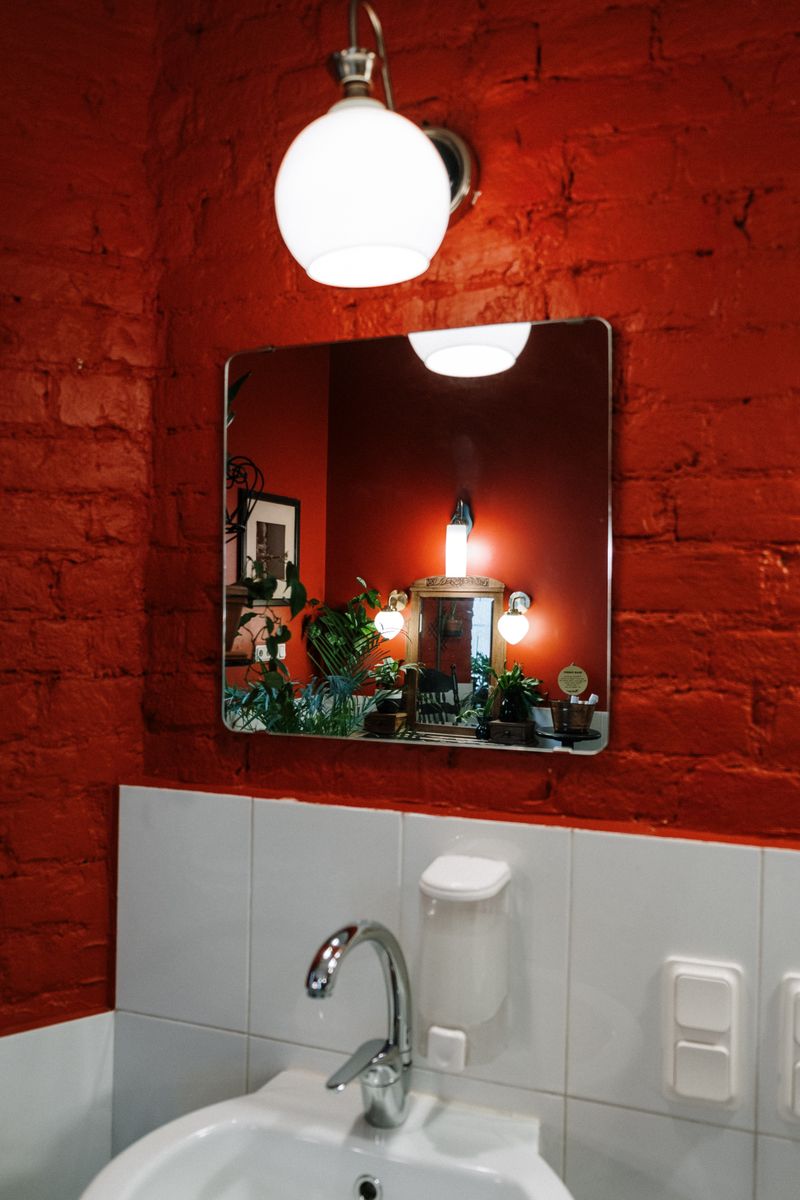 Black-Framed Mirrors and Shower Doors