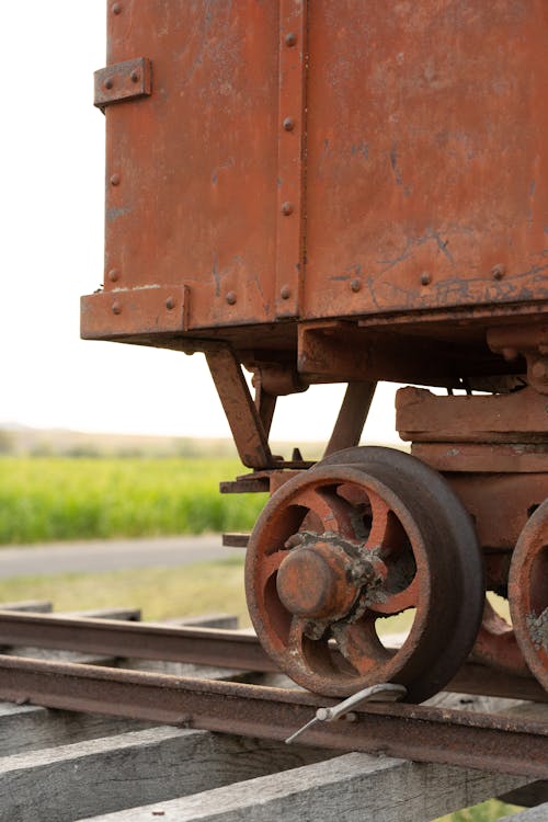 Free A Cart on a Railway Track Stock Photo