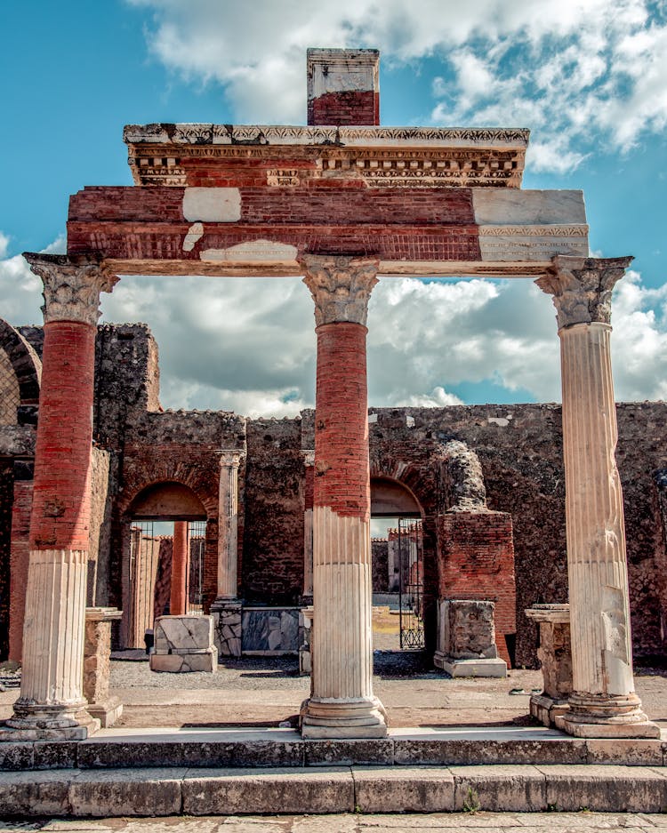 Ruins Of Ancient Arch In Old City