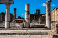 Columns in Ruins of Ancient Bui