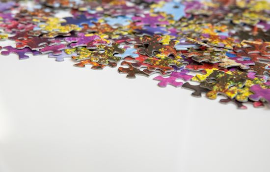 Close-up of Colorful Puzzles 